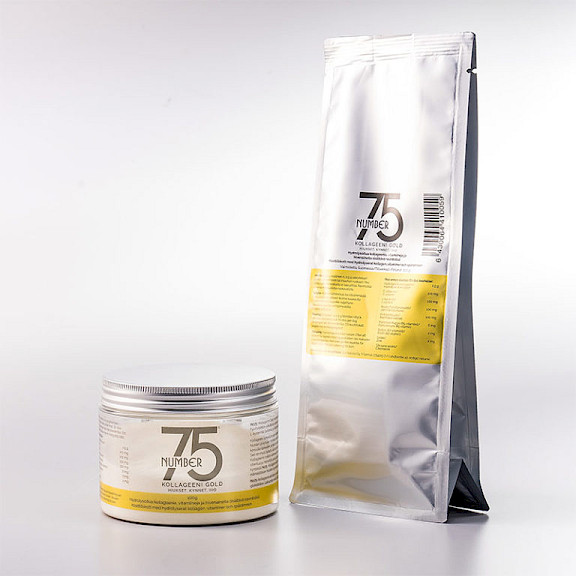 NO75 Kollageeni GOLD purkki 100g + täyttöpussi 100g
