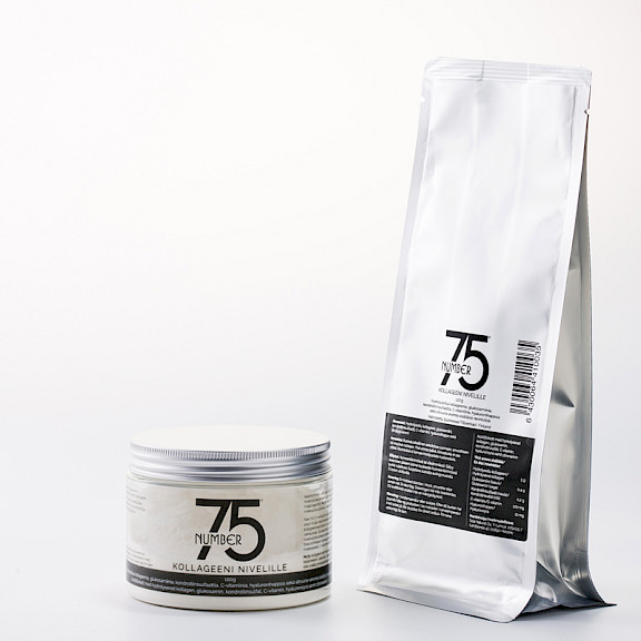 NO75 Kollageeni nivelille purkki 120g + täyttöpussi 120g